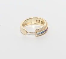 Load image into Gallery viewer, RAINBOW DIAMOND SMALL HOOP EARRINGS