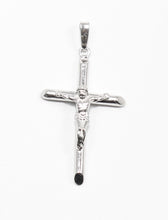 Load image into Gallery viewer, SOLID SILVER CROSS WITH JESUS