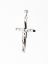 Load image into Gallery viewer, SOLID SILVER CROSS WITH JESUS