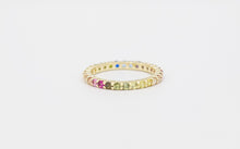 Load image into Gallery viewer, RAINBOW DIAMOND RING SKINNY